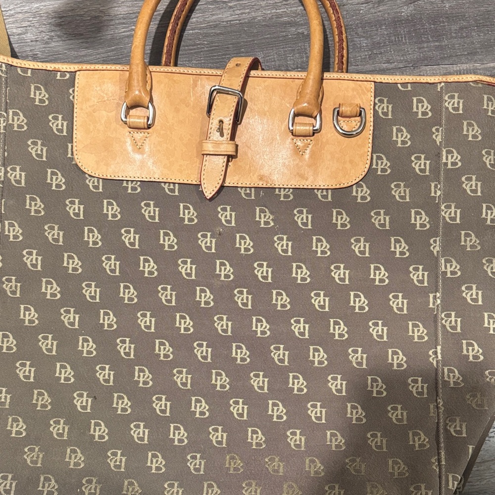 Dooney & Bourke Brown Monogram Satchel